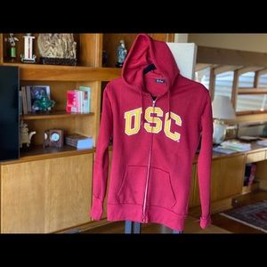 Usc hooded sweatshirt with zipper